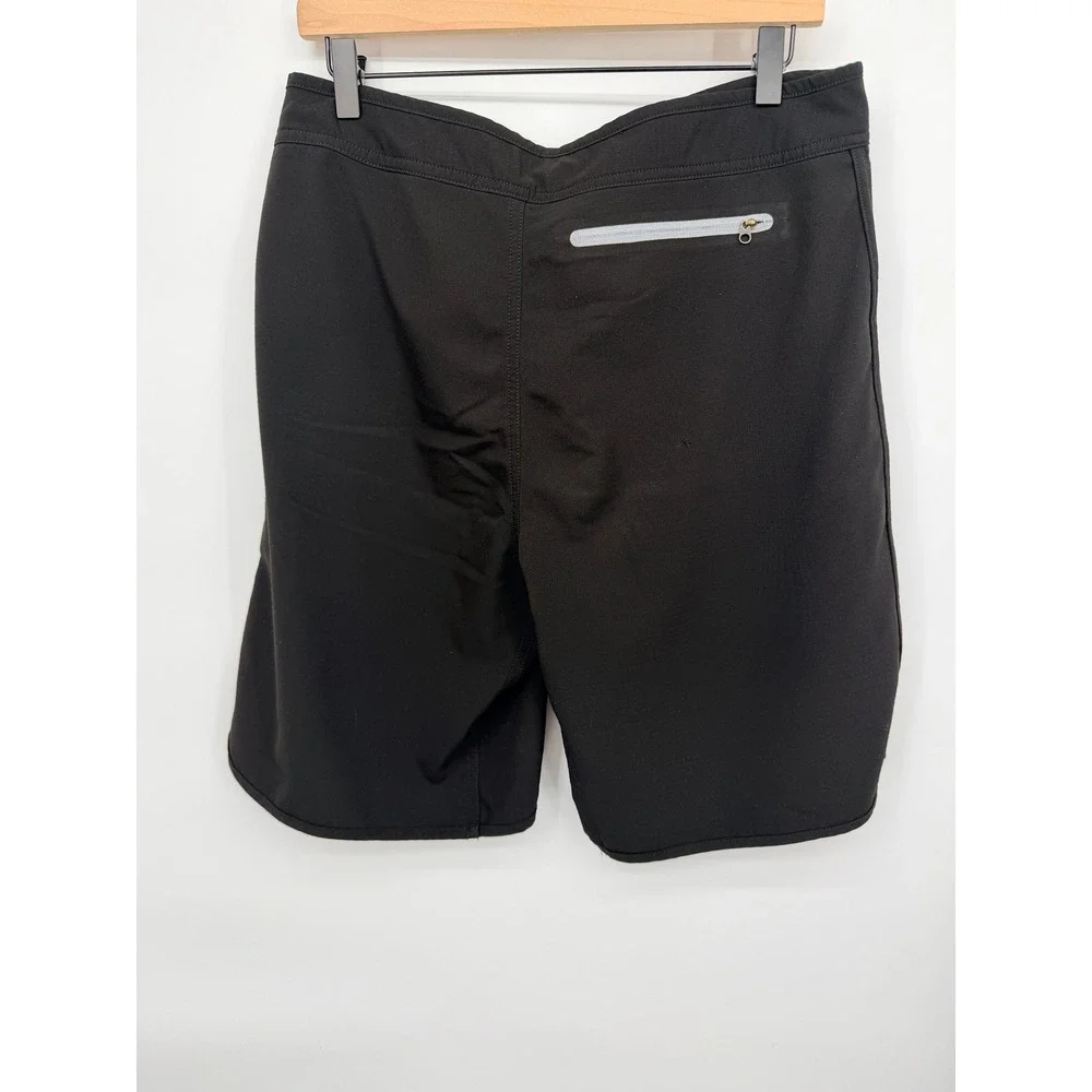 The North Face Board Shorts Mens 32 Black Excellent Stretch Surf Swim Trunk